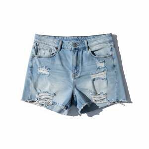 Wax Jean Collection Distressed Light Wash Denim Shorts Size 2X